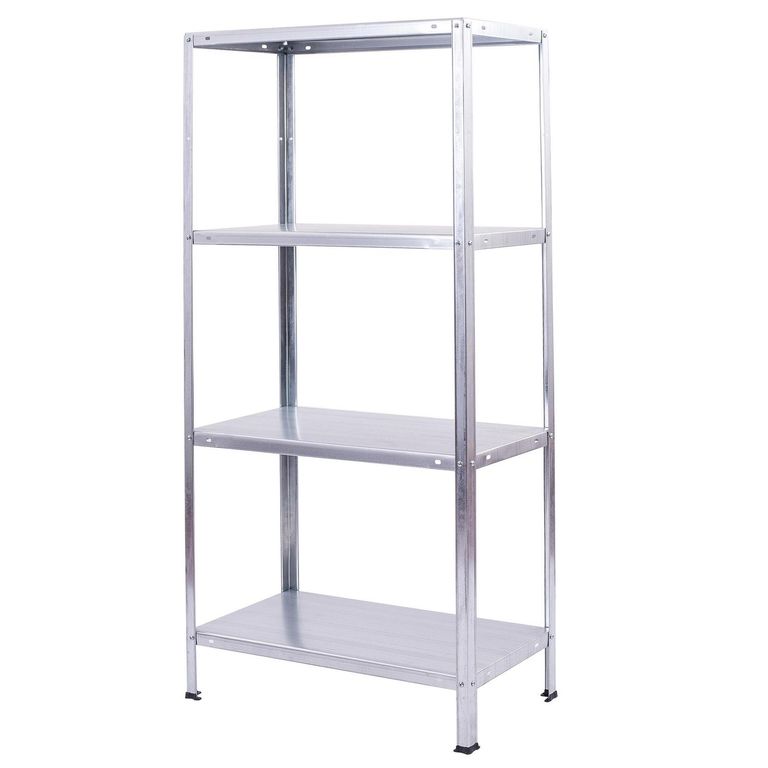 Estante Metal 4 Nivel(es) 70x140x30 cm Galvanizado