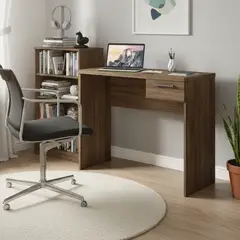 HOME MOBILI - Escritorio 1 cajón canela mdp 78x90x40 cm