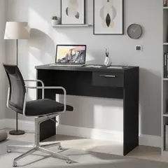 HOME MOBILI - Escritorio Miranda 90x78x40 cm Negro