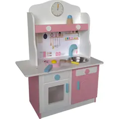 GAME POWER - Cocina madera con accesorios blanca
