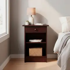 CIC - Velador 1 Cajón(es) DUBLIN 45x63.5x30 cm Chocolate