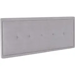 CIC - Respaldo king 190x128x10 cm gris/grafito