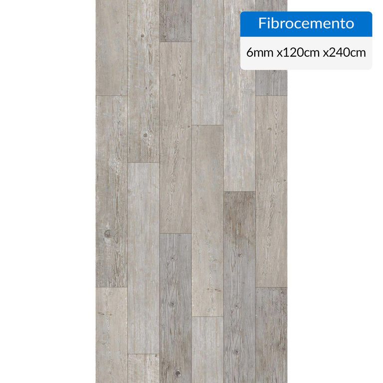 Set 3 Fibrocemento Simplísima 6 mm 120x240 cm Madera R Soft