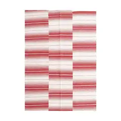 DIB - Alfombra Rustic 140x200 cm Blanco/rojo