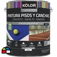 KOLOR - Pintura pisos y canchas base tint 1 galón