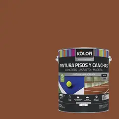 KOLOR - Pintura Pisos Lata 1 galón(es) Mate Arcilla