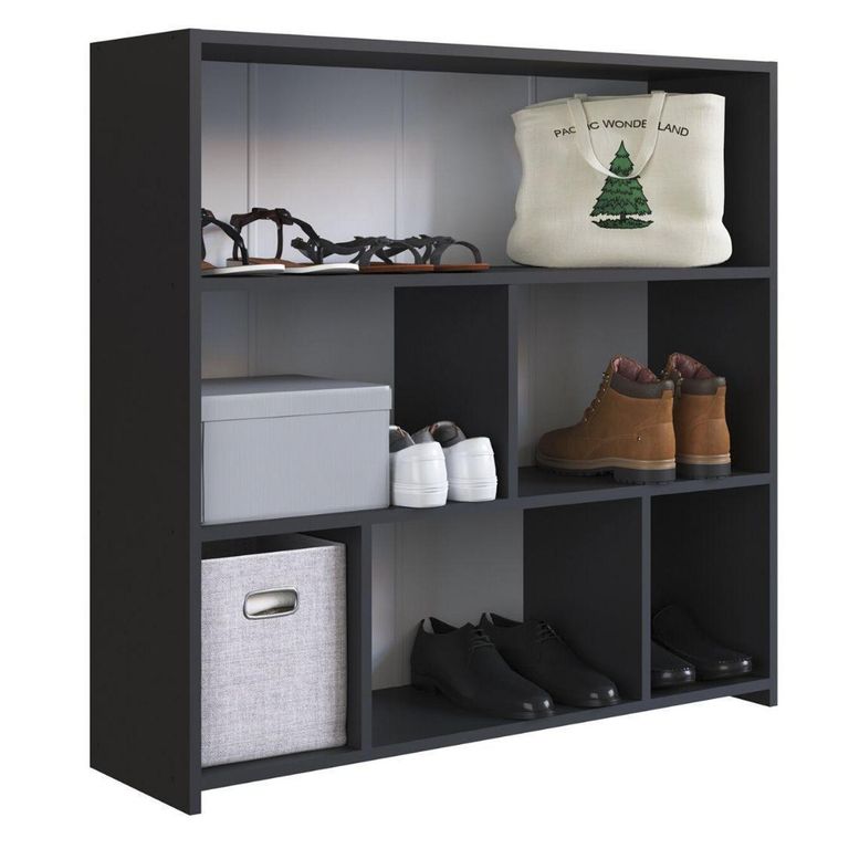 Estante Emma MDP 3 Nivel(es) 93x90x26 cm Negro