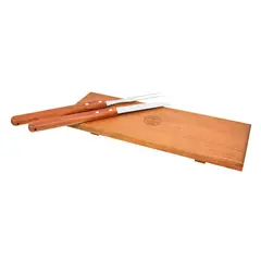 ALCAZAR - Tabla para Cortar de Madera 40x14 cm Café