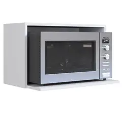 HOGA - Mueble para microondas bahamas blanco 36x60x39 cm