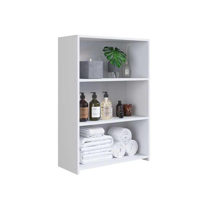 Estante Lazo MDP 3 Nivel(es) 63x90x26 cm Blanco