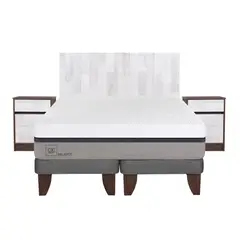 CIC - Cama Europea Balance 2 Plazas Bd + Muebles