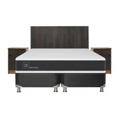 CIC - Box spring new ortopedic b5 black king + muebles