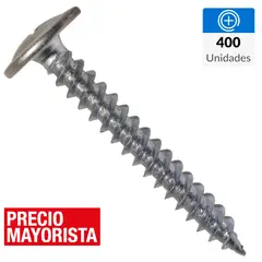MAMUT - Tornillo Autoperforante Cabeza Lenteja Madera 1-1/4 " 8 mm 100 Unidades