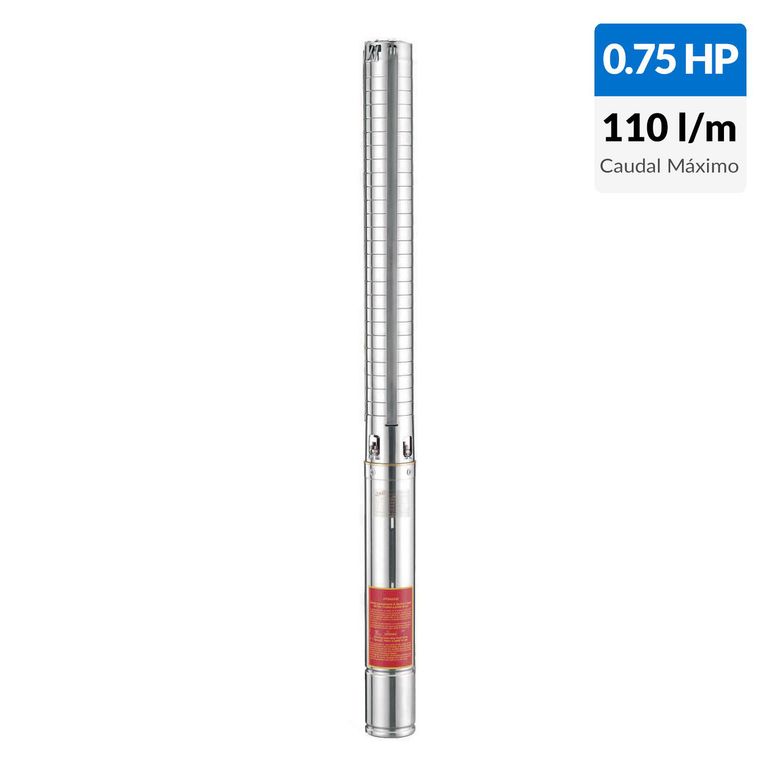 Bomba pozo profundo 0,75hp 110l/min