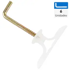 FIXSER - Tarugo volcanita con tornillo 6 unidades