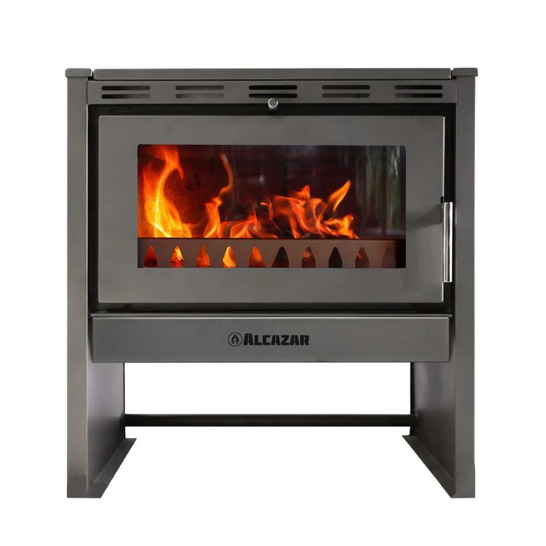 Estufa Leña Bavara Gris charcoal