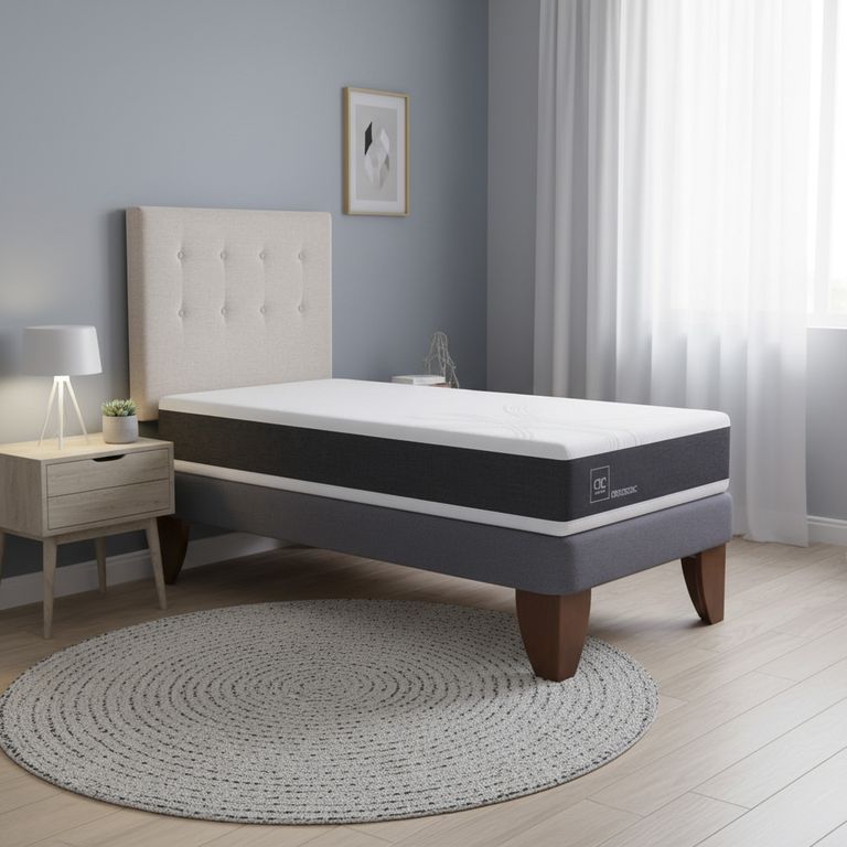 CIC Cama Europea Ortopedic 1.5 Plazas + Respaldo