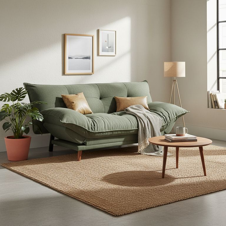 Futón Pillow Verde musgo 193x87x97 cm