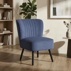 JUST HOME COLLECTION - Poltrona 1 cuerpo RABAT 64x80x58 cm Azul