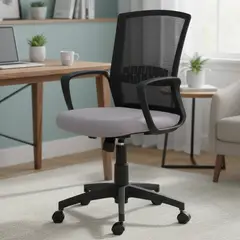 BASFLEX - Silla Escritorio Ejecutiva 03072028 Negro/ Gris