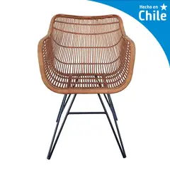 DECO MIMBRE - Sitial Butaca mimbre 85x60x40 cm Natural