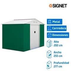 SIGNET CLASSICS - Bodega de jardín metal 277x255x202 cm