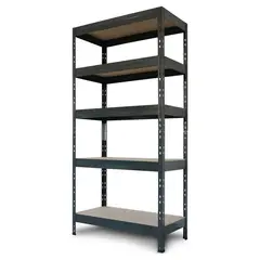 FIXSER - Estante Rivet Metal 5 Nivel(es) 90x176x40 cm Gris