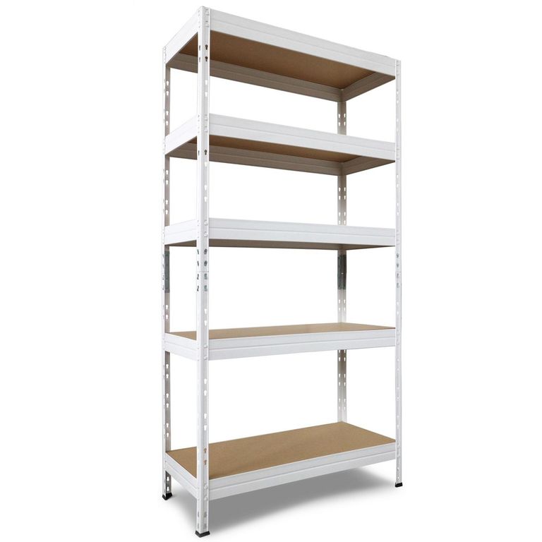 Estante Rivet Metal 4 Nivel(es) 90x180x40 cm Blanco