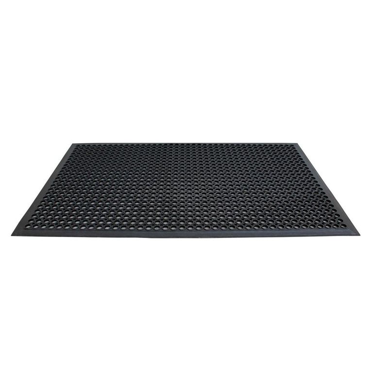 Piso 15x90 cm Goma Negro