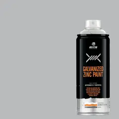 MONTANA COLORS - Pintura Galvanizada Zinc 98% en Spray Mate Plata 400ml