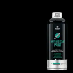 MONTANA COLORS - Pintura Resistente Altas Temperaturas Spray Mate Negro 400ml