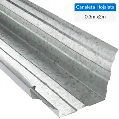 COYAHUE - 0.30x2 m Canal Hojalata