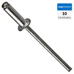FIXSER - Remache tipo pop 4x8 mm 10 unidades