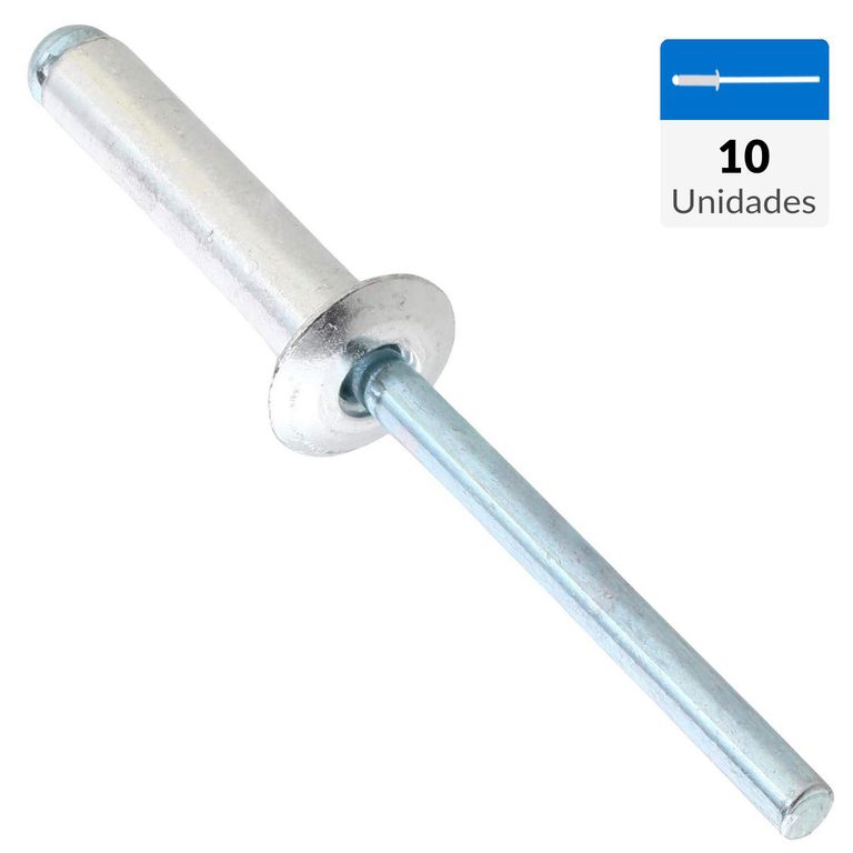 FIXSER - Remache tipo pop 4,8x21 mm 10 unidades | Ofertitas