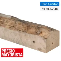 GENERICO - Pino Cuartón Dimensionado Verde 4x4 3,2 m