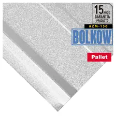 BOLKOW - Plancha Zinc 5V 0.35 mm 89.5x250 cm Gris