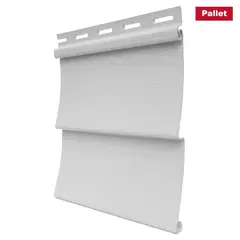 DVP - Pack 24 unid. Revest. Vynil siding exterior PVC Blanco 0.20 x3.80 m