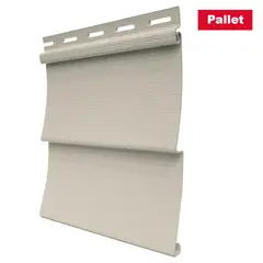 DVP - Pack 24 unid. Revest. Vynil siding exterior PVC Beige 0.20 x3.80 m