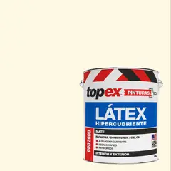 TOPEX - Pintura Látex Pro 2000 Mate 1 galón(es) Blanco Marfil Oriental