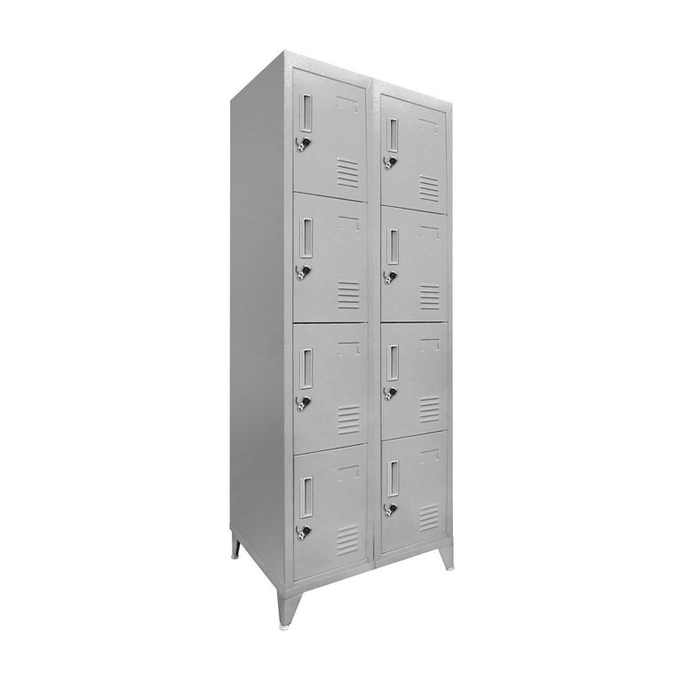 Locker 8 Puerta(s) 0 Cajón(es) 8 Repisa(s) 56.5x166x45 cm Gris