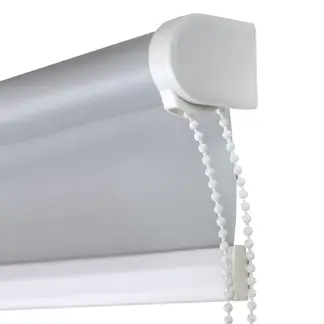 ECOWIN - Cortina Roller Black Out Poliéster Gris