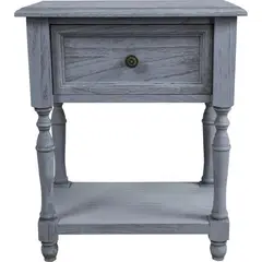 SMARTCOM - Velador Ashford Azul 55x45x30 cm