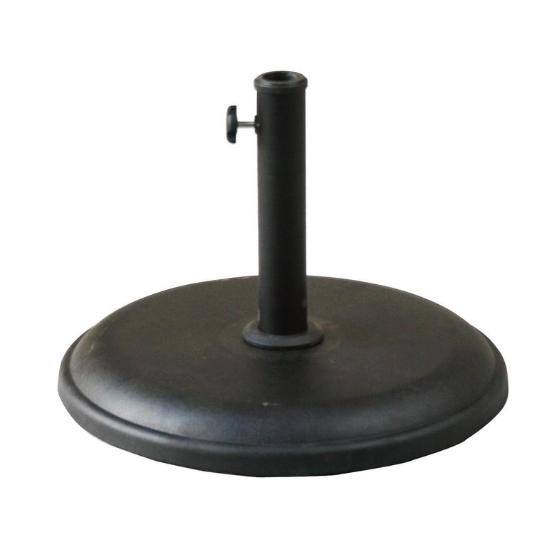 Base concreto redondo 16 kg negra