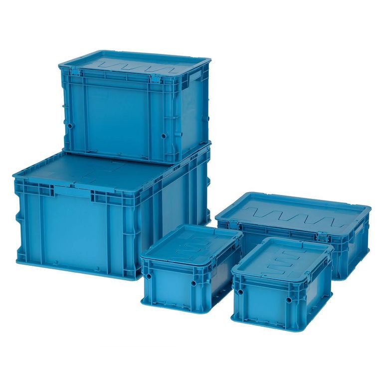 Pack 5 Cajas Modulares 40x60x61 cm 100 cm3 Azul