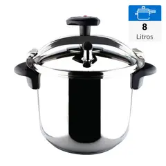 MAGEFESA - Olla a presión 8 Litros Acero inoxidable Star