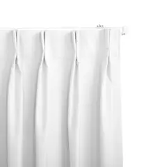 JUST HOME COLLECTION - Cortinas de Telas Modelo Black Out Color Blanco Con Instalación Y Riel Incluido Con Medidas en Ancho Entre 75 CMS A 240