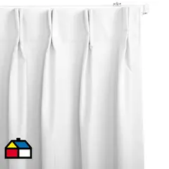 JUST HOME COLLECTION - Cortina Tela Black Out Blanco Ancho 201 cma250 cm Alto 261 cma320 cm