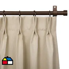 JUST HOME COLLECTION - Cortina Tela SunOut Beige Ancho 100 cm a 200 cm Alto 75 cm a 240 cm