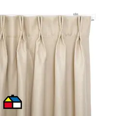 JUST HOME COLLECTION - Cortina Tela SunOut Beige Ancho 201 cm a 250 cm Alto 75 cm a 240 cm