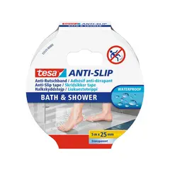 TESA - Antideslizante baño 5m x 25mm blanco